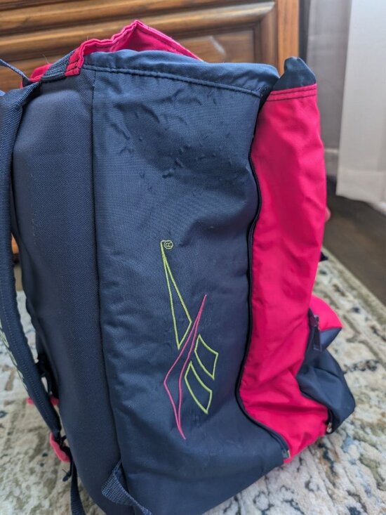 Reebok Vintage 90s Retro Backpack Neon Pink Yellow Blue main image 5